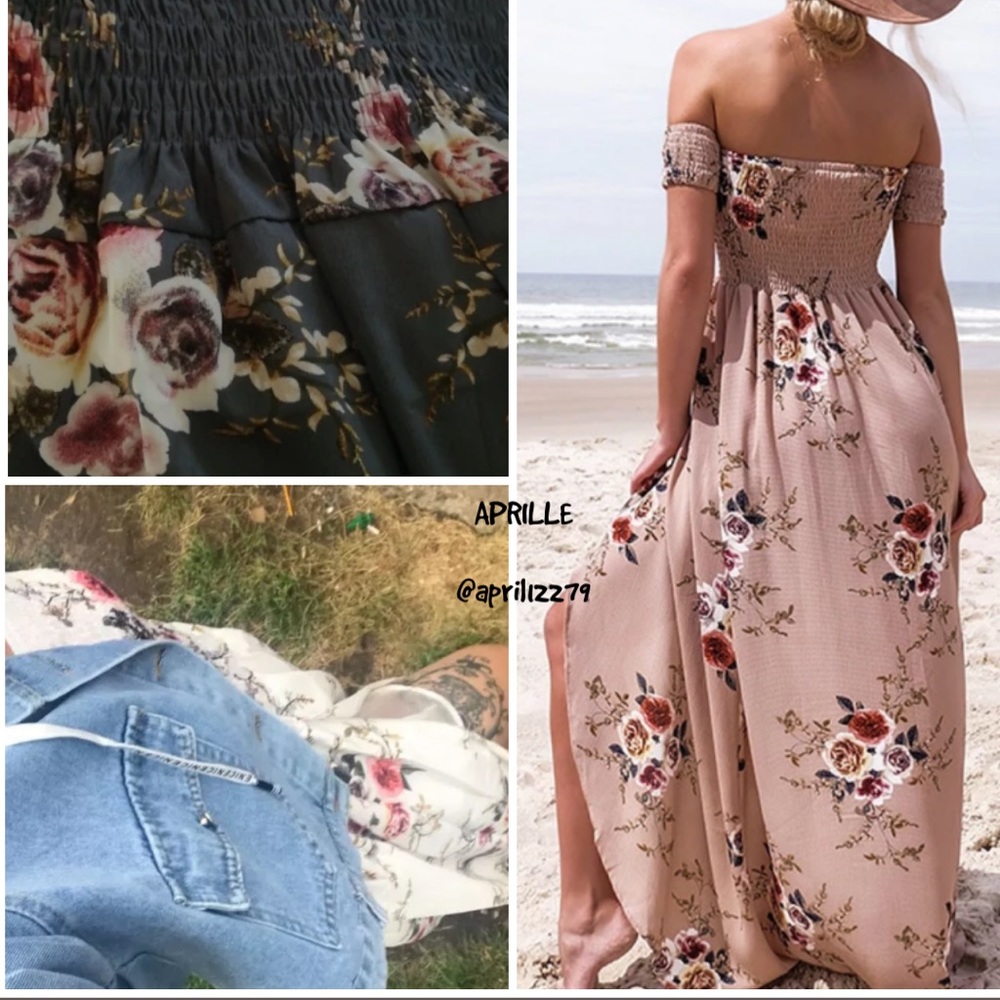 NWT size S-5XL FLORAL MAXI DRESS